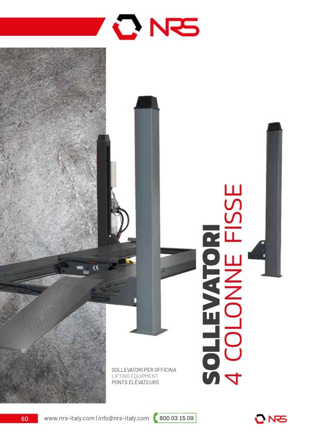 Sollevatori a 4 Colonne Fisse NRS Italy - Soluzioni per officine meccaniche (6)